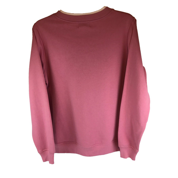 C & K designs NWT Pink Sweatshirt Embroidered with Butterflies& Rose Size Small - Picture 2 of 7